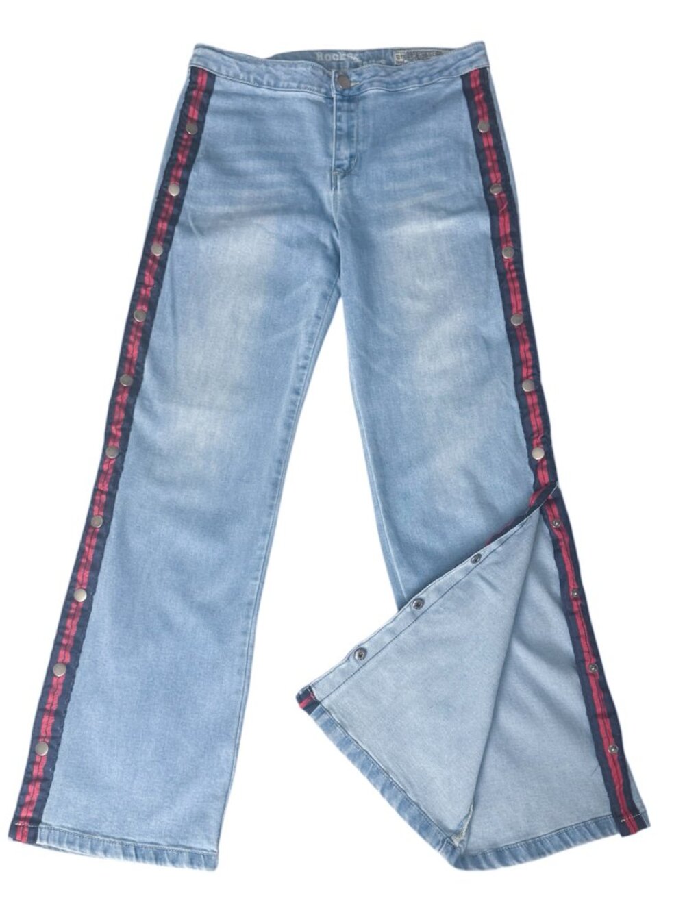 Rocks & Indigo Breakaway Straight Leg Jeans High-rise Blue Women's Size 12